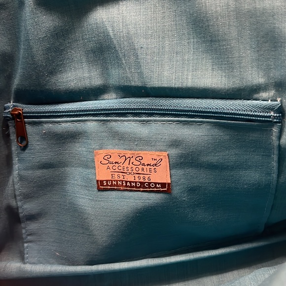 SUN N SAND “Turk Bleu Beauty” Straw Bag - Picture 11 of 15